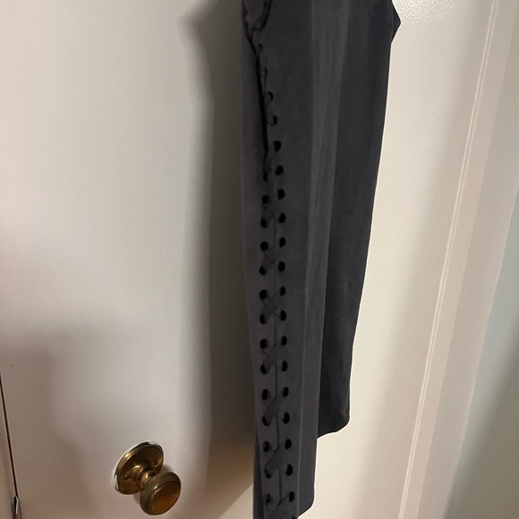Grey Suede Sexy Dress - Picture 2 of 3